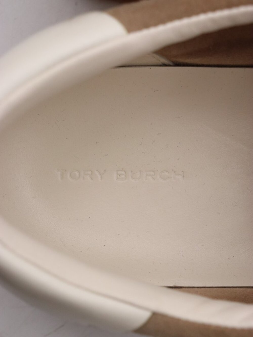 Tory Burch Phoenix Women's Size 11 M Beige Suede Leather Sneakers - Picture 10 of 10